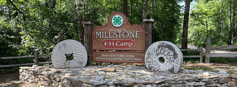 Millstone 4-H Camp Entrance Sign